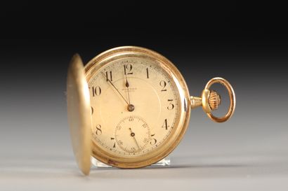 Montre de gousset en or jaune 18K 750°/°°,...