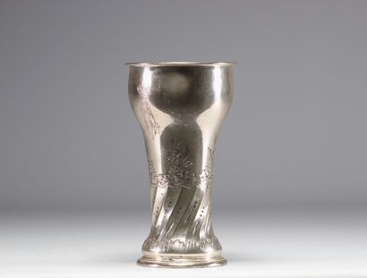 A.ROESNER, coupe en argent massif dédicacée...