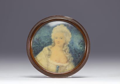 Portrait d'élégante sains nus XVIIIe siècle...