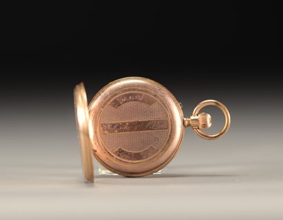 Montre de gousset en or jaune 18K 750°/°°,...