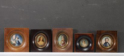 Ensemble cinq miniatures 