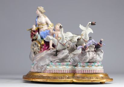 Meissen, grand groupe en porcelaine représentant...