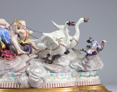 Meissen, grand groupe en porcelaine représentant...