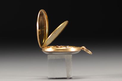 Montre de gousset en or jaune 18K 750°/°°,...