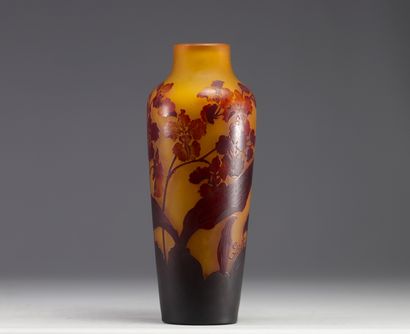 Émile GALLÉ - Vase en verre multicouches...