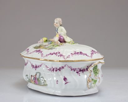 Meissen paire de légumiers en porcelaineà...