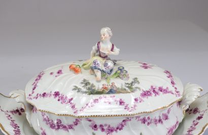 Meissen paire de légumiers en porcelaineà...