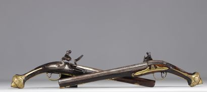 Paire de pistolets pour le marché Ottoman,...