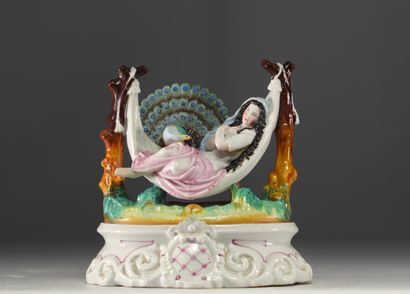 Encrier en porcelaine d'Andenne 