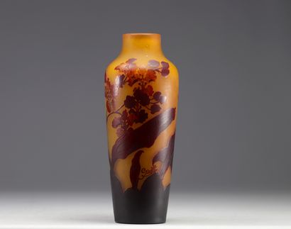 Émile GALLÉ - Vase en verre multicouches...
