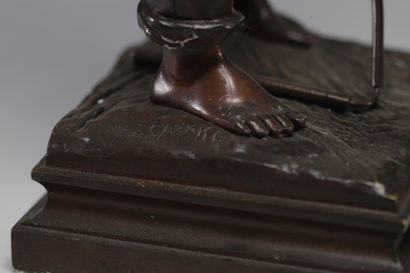 Jean GARNIER (1853-1910) paire de sculptures...