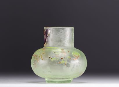 Cristallerie Émile GALLÉ - Vase aux Anémones,...