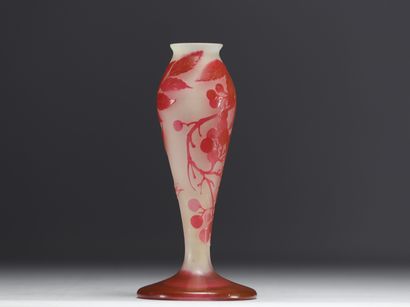 Émile GALLÉ (1846-1904) - Pied de lampe en...