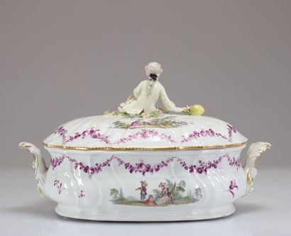 Meissen paire de légumiers en porcelaineà...