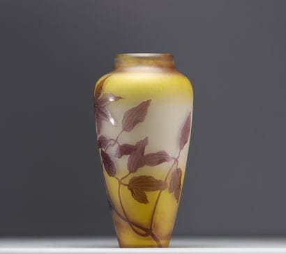 Émile GALLÉ (1846-1904) - Grand vase aux...