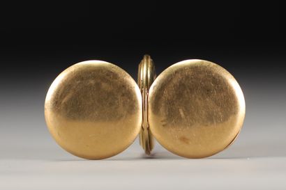 Montre de gousset en or jaune 18K 750°/°°,...