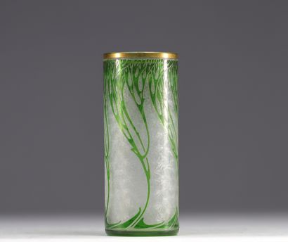 Baccara - Vase rouleau en verre multicouche...