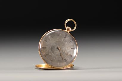 Montre de gousset en or jaune 18K 750°/°°,...