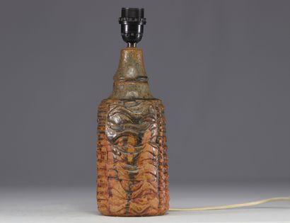 Bernard ROOKE (1938) Lampe en céramique vernissée...