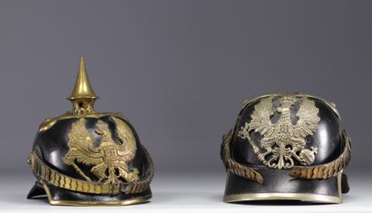 Allemagne - Casques à pointe d'infanterie,...