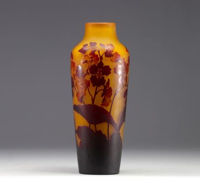 Émile GALLÉ - Vase en verre multicouches...