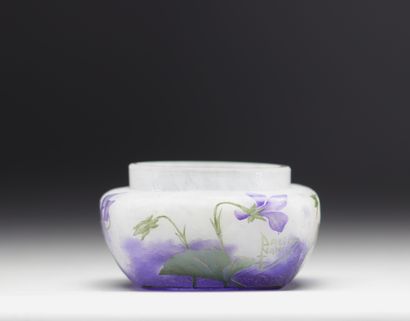 DAUM Nancy - Petit vide poche aux Violettes...