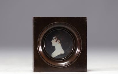 Portrait d'une jeune artistocrate début XIXe...