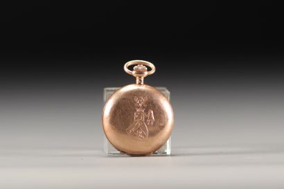 Montre de gousset en or jaune 14K, pour un...