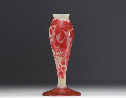 Émile GALLÉ (1846-1904) - Pied de lampe en...