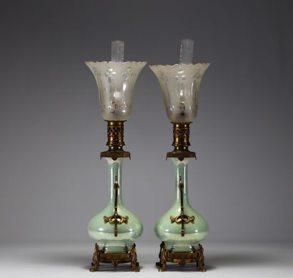 Théodore DECK (1823-1891) attr. à - Paire...