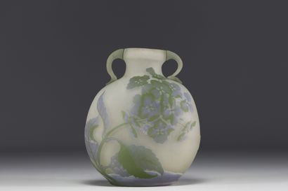 Émile GALLÉ (1846-1904) Vase gourde en verre...