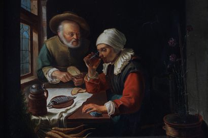 Van MIERIS le Jeune (1689-1763) école de...