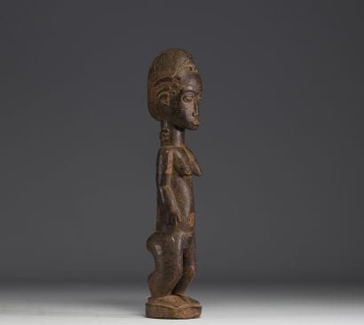 Côte d'Ivoire - Statue féminine Baoulé en...