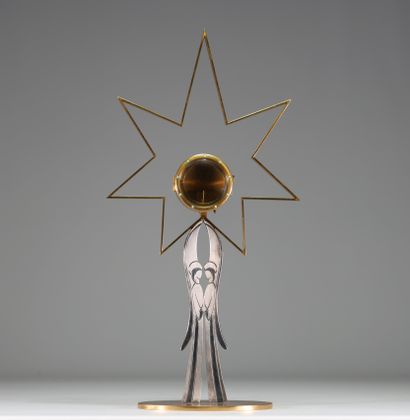 Ostensoir Art Déco poinçon 800 sur la lunule...