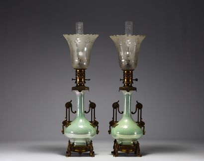 Théodore DECK (1823-1891) attr. à - Paire...
