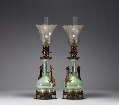 Théodore DECK (1823-1891) attr. à - Paire...