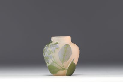 Émile GALLÉ (1846-1904) Petit vase en verre...