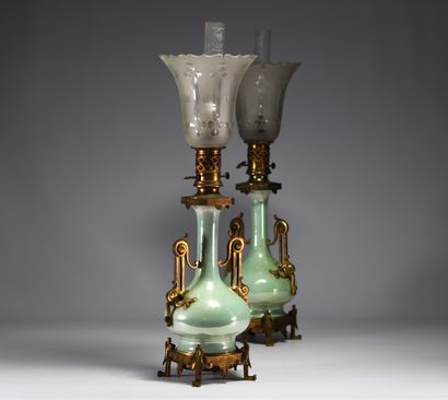 Théodore DECK (1823-1891) attr. à - Paire...