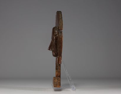 Gabon - Reliquaire Kota en bois sculpté.
Poids:...