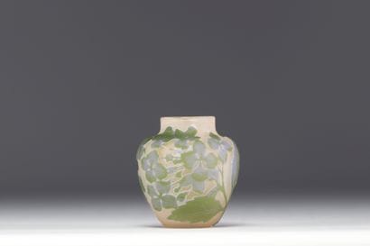 Émile GALLÉ (1846-1904) Petit vase en verre...