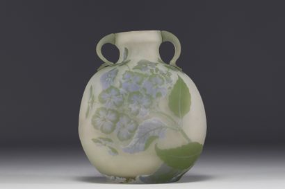Émile GALLÉ (1846-1904) Vase gourde en verre...