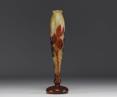 DAUM Nancy - Vase soliflore en verre multicouche...