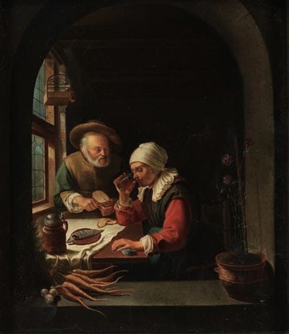 Van MIERIS le Jeune (1689-1763) école de...