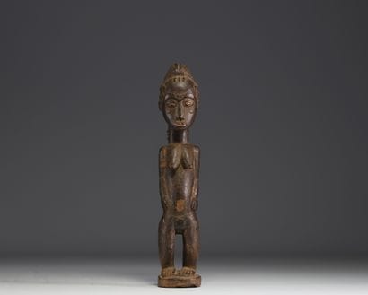 Côte d'Ivoire - Statue féminine Baoulé en...