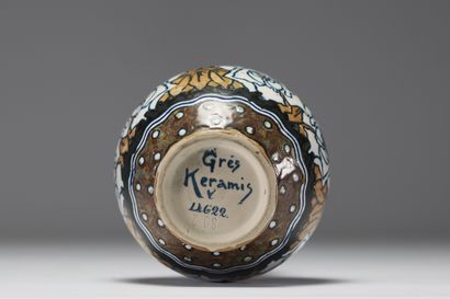 Charles CATTEAU (1880-1966) Vase Art Déco...