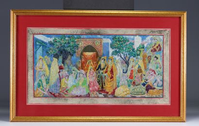 Paul CIROU (1869-1951) Série de trois aquarelles...