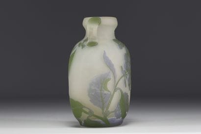 Émile GALLÉ (1846-1904) Vase gourde en verre...