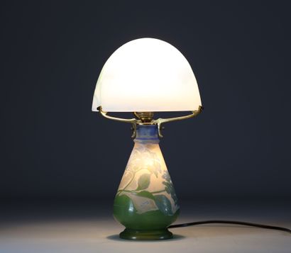 Émile GALLÉ (1846-1904) Lampe champignon...