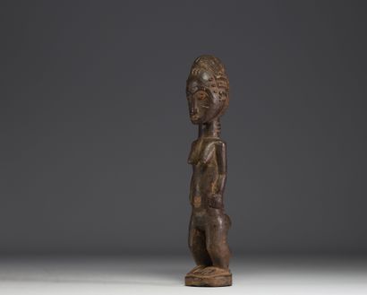 Côte d'Ivoire - Statue féminine Baoulé en...
