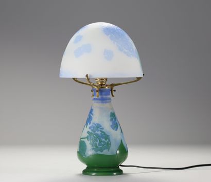 Émile GALLÉ (1846-1904) Lampe champignon...